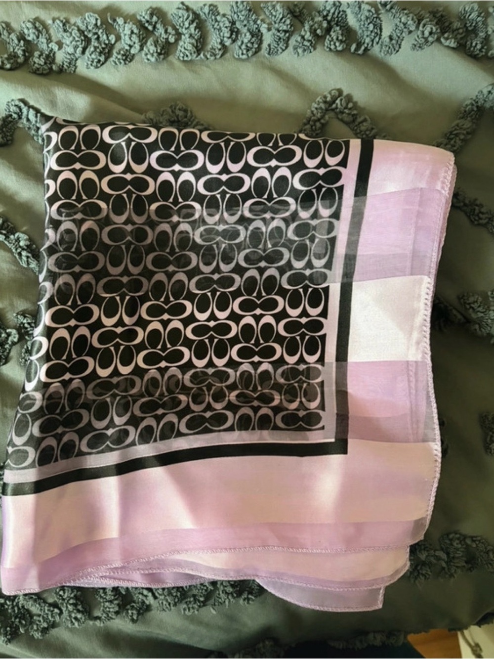 Coach pink scarf